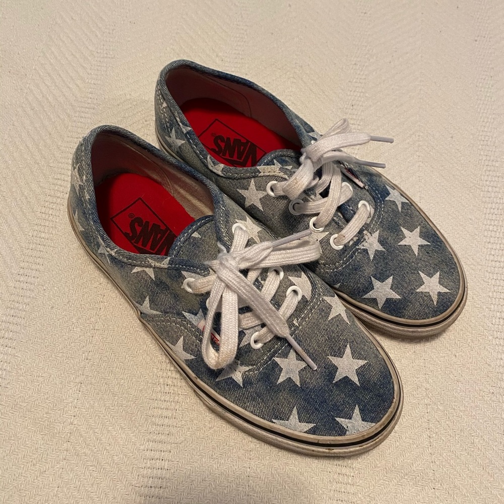 Denim Distressed Vans